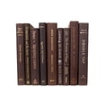 thumbnail image 3 of Pen & Willow Brown Decorative Books - Real shelf-ready book bundle for home or office decor, weddings or staging., 3 of 5