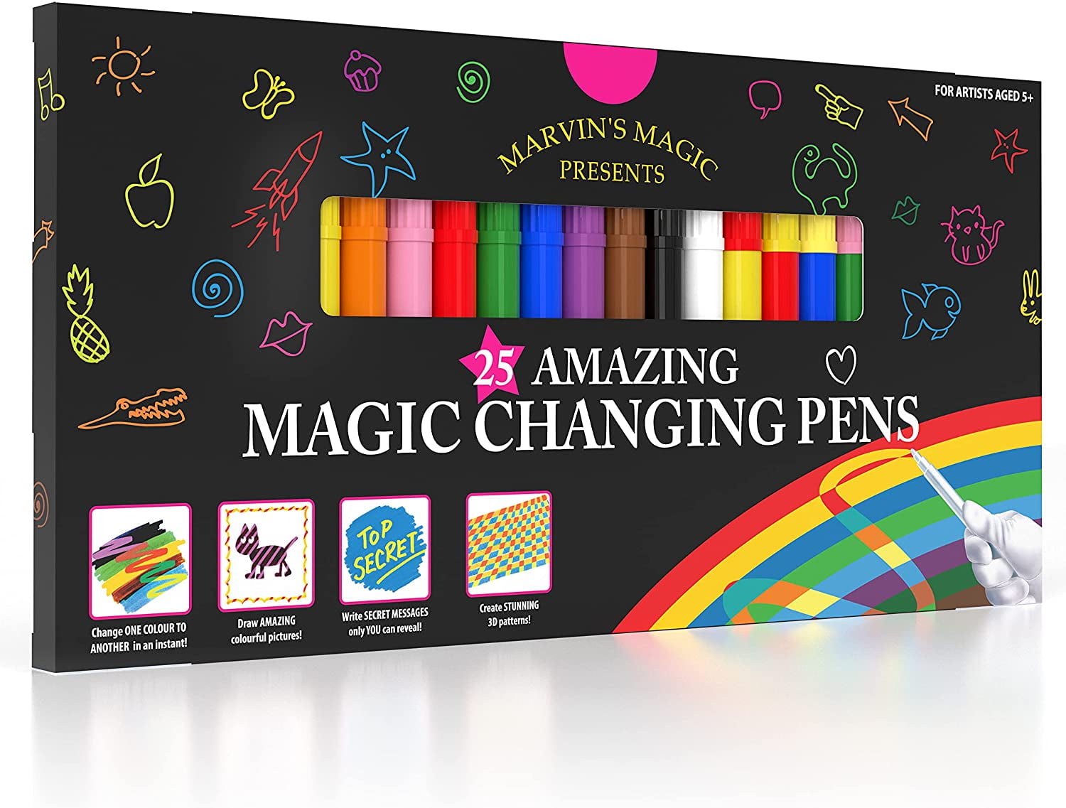 Marvins Amazing Magic Pens (25 pens set) - O Papagaio Sem Penas