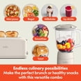 thumbnail image 4 of BELLA 10 speed Flip & Store Countertop Blender + 2 Slice Slim toaster, Fits-anywhere&trade; Kitchenware, Smart Toaster w 6 Shades Control & Smoothie, 4 of 8