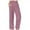Pink, variant on Olyvenn Linen Pants for Women Loose High Waisted Palazzo Pants Belted Wide Leg Trousers with Pockets Summer Beach Trousers Pink XL