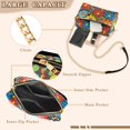 thumbnail image 3 of FORMRS Women Crossbody Purse with Chain Strap Vegan Leather Shoulder Handbag, Cartoon Flowers, 3 of 7