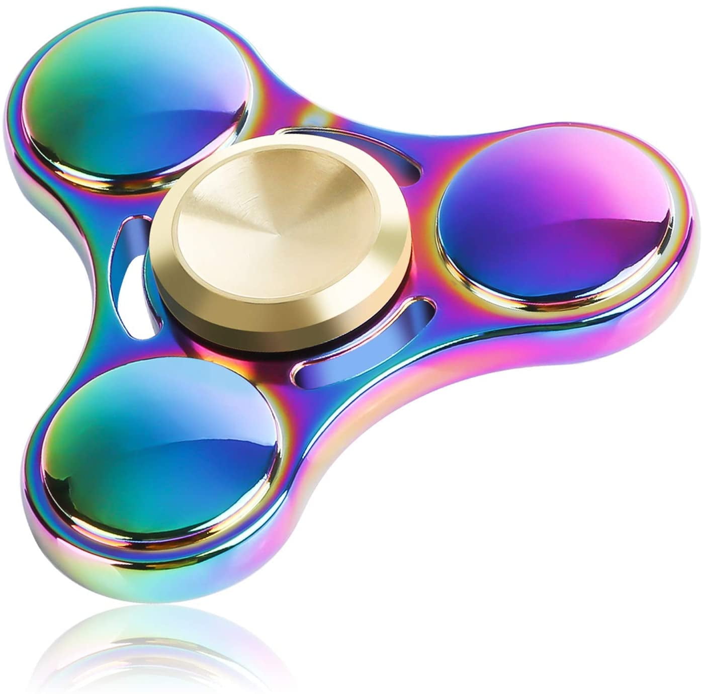 Fidget Spinner Metal Hand Spinner Stress Relief Toys For Kids Tri Focus Adhd EDC 