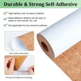 thumbnail image 3 of 196x6 Inch Adhesive Cork Roll Flexible Natural Corkboard Paper Sheets for Line Shelves Drawers Kitchen Wall Decoration Home Made Coaster 0.5mm Thick DIY, 3 of 6