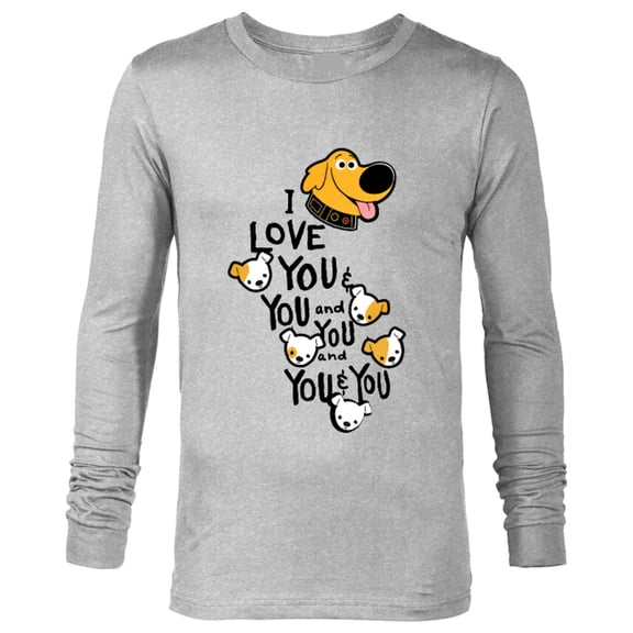 Disney and Pixar’s Dug Days Puppies I Love You and You - Long Sleeve T-Shirt for Men – Customized-Athletic Heather