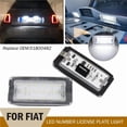 thumbnail image 2 of For Fiat Abarth 500 2007 2008 2009 2010 2011 2012 2013 2014 2015 2016 2017 2018 Error Free Canbus LED Number License Plate Light, 2 of 6