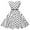 White, variant on XFLWAM 50s Audrey Vintage Polka Dot Swing Party Rockabilly Dress Retro Peter Pan Doll Collar Wedding Casual Skater Dress