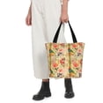 thumbnail image 3 of Vsdgher Vintage Bird print Reusable Shopping Grocery Bags for Women Shopping with Pouch Foldable Pouch Lightweight Polyester Fabric, 3 of 6