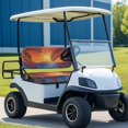 thumbnail image 3 of Uorisanigo Soft Golf Cart Seat Cushions Front Washable Golf Cart Cushions Polyester Club Car Golf Cart Seat Covers Hawaiian Sunset Palm Tree for Most 2 Passenger Club Car, 3 of 7