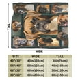 thumbnail image 3 of Wijzvio Boxer Dog Throw Blanket Soft Fuzzy Fleece Blanket For Couch Bed Living Room Decoration 40"X30", 3 of 9