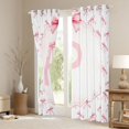 thumbnail image 3 of Erosebridal Kids Bowknot Personalized Gifts Blackout Curtains Set of 2 (52x84 Each),Kawaii Bowtie Theme Alphabet P Window Curtains For Girls, 3 of 7