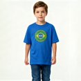 thumbnail image 2 of Boys Graphic T-Shirt Brasil Country Flag Badge Kids Tees 100% Cotton Short Sleeve Tops Ages 4-13Y, 2 of 4