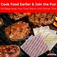 thumbnail image 3 of Avant Grub 6"x6.5" Retro Grease Proof Foil Cheeseburger Wrappers, 50 Pack, 3 of 4