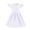 White, variant on TIREOW Girls Summer Dresses Ruffle Short Sleeve Dresses Solid Color Crewneck A Line Casual Sleepwear Dress