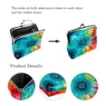 thumbnail image 3 of Tie Dye Purse with Zinc Alloy Jaws - Compact and Durable Wallet for Small Items - 4.3x4.7 in/11x12 cm Size - Ideal for Coins and Keys - 0.7 Microfiber Material -Compact Design for Easyy, 3 of 7