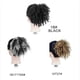 thumbnail image 3 of Bun, 4-Inch Short Synthetic Afro Kinky Curly Hair Bun Extension for Women, Gray Color, Perfect for Everyday Wear, 3 of 5