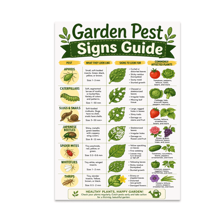 Gardening Educational Illustrated Wall Decor - Garden Enthusiast - 13x19 Poster Print