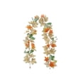 thumbnail image 2 of Dvkptbk Plasti c Maple Leaf Rattans Halloween Thanksgiving Decorations Artificial Leaf Garland Rattan Hanging Pumpkin Maple Leaf Garland Indoor Home Halloween Christmas Party Fireplace Decorations, 2 of 6