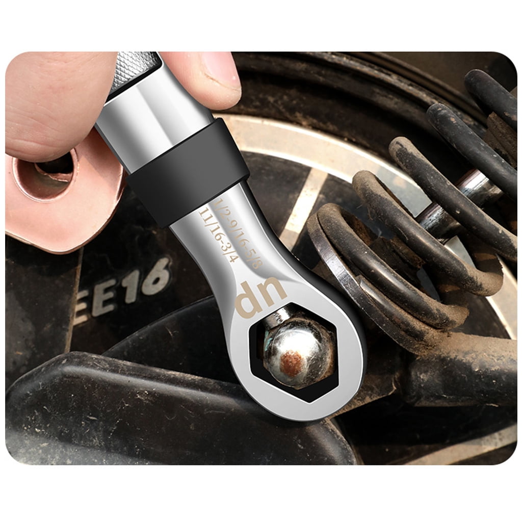 23-IN-1 Adjustable Wrench Multi Functional Flexible Type Pocket Wrench 1/4-inch to 3/4-inch 7mm to 19mm