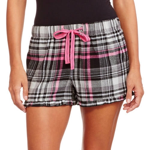 Flannel Pajama Sleep Shorts - Walmart 