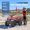 thumbnail image 4 of Electric 4 Wheeler,IVFJFV Dual Speed 10-15 MPH 4 Wheel with Parental Safety Key, 15 Miles Max Range,36V Ride on Car with Front & Rear Suspension & 10 Inch All-Terrain Wheels for Trail,, 4 of 8