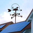 thumbnail image 2 of pitrice Cute Duck Family Weathervane Stake Weather Vane Measuring Weather Vane Retro Garden Wind Direction Indicator Decors, 2 of 8