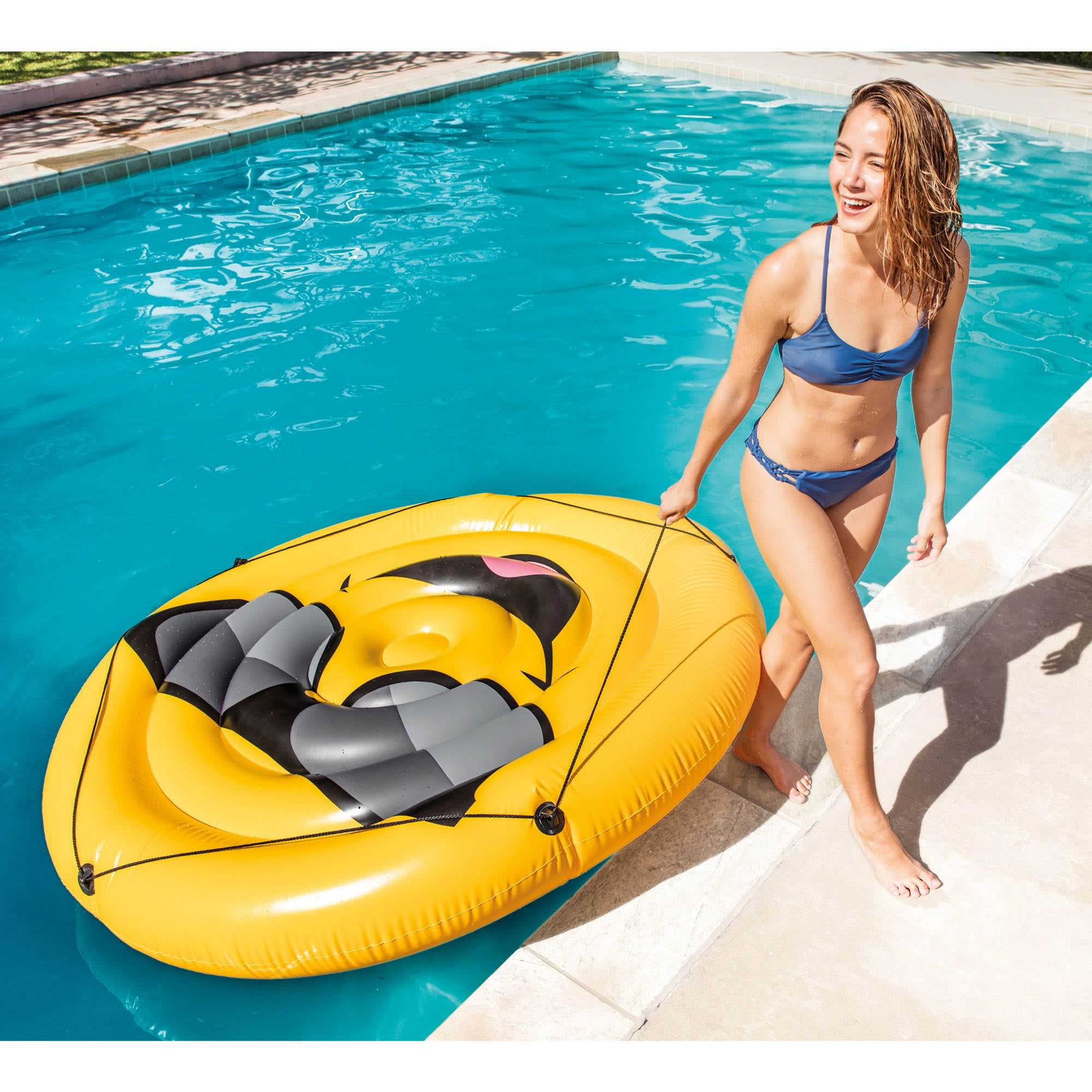 inflatable pool island