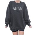 thumbnail image 2 of EGNMCR Chandails à Capuchon pour Femmes, Chandails pour Femmes, Mode Femme Automne Hiver Noël Lunettes Fille Imprimé Décontracté Sport Col Rond Survêtements Manches Longues Chemisier Femme, 2 of 4