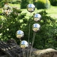 thumbnail image 4 of Boule de Visualisation en Acier Creux Miroir Sphère Polie pour Maison Jardin R2E5, 4 of 9