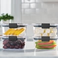 thumbnail image 5 of Rubbermaid Brilliance Food Storage Containers, 4.7 Cup, 4 Pack, Leak-Proof, BPA Free, Clear Tritan Plastic, 5 of 8