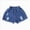 Blue, variant on Girls Jean Shorts Summer Trendy Ripped Denim Shorts High Waist Straight Leg Clothes Size 3-4 Years
