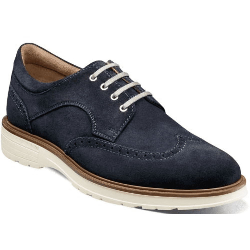 Florsheim - Florsheim Astor Wingtip Oxford Men's Shoes Casual Navy ...