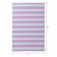 thumbnail image 6 of Mainstays Kids Tufted Pink and Light Purple Stripe Washable Area Rug, 4' x 6', 6 of 6