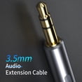 thumbnail image 4 of Matsuzay Cable de extensión para auriculares , Cable auxiliar de Audio de 3,5mm, Cable extensor de altavoz divisor hembra de 3,5mm para Teléfono y Comunicación, 4 of 6