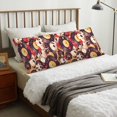 thumbnail image 6 of Naloa Skull record lips Super Soft 20x60 Body Pillow Case,Long Side Hidden Zipper（PILLOWS ARE NOT INCLUDED）, 6 of 6