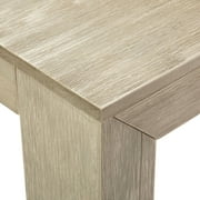 Plank+Beam 72 Modern Dining Table for 6, Solid Wood Rectangular Dining Table for Kitchen/Dining Room, Seashell Wirebrush