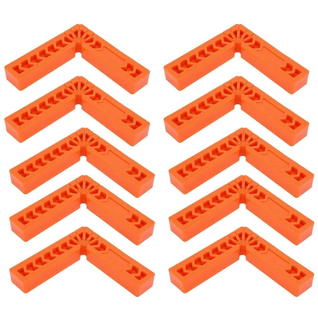 Lot de 10 supports de règle à angle droit à 90 degrés pour outil de travail du bois