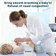 Nasal Aspirator for Baby, Electric Baby Nose Booger Sucker with 9 Levels Suction, Night Light and 10 Nursery Rhyme Soothing Function, Electric Nose Suction for Baby Toldder Child with 3 Silicone Tips