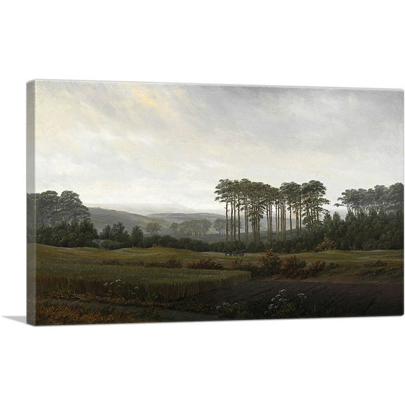 ARTCANVAS The Times of Day - The Afternoon 1822 Canvas Art Print by Caspar David Friedrich - Size: 26" x 18" (0.75" Deep)