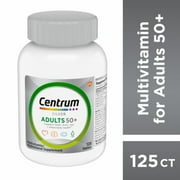 Pack of 2 - Centrum Silver Multivitamin Supplement for Adults 50 Plus Supports Cognitive Health In Older Adults 125 ct Packaging May Vary