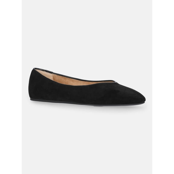 Scenario Women's Faux Suede Ballet Flats