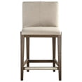 thumbnail image 3 of Bowery Hill 26" Transitional Fabric Upholstered Counter Stool in Beige, 3 of 7