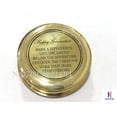thumbnail image 4 of NauticalMart Happy Graduation Quote Engraved Brass Compass with Case, 4 of 5