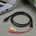 thumbnail image 2 of Cable AV 1 5 M HD Compatible Con A 3RCA Cable Audio Chapado en Oro para Decodificador TV, 2 of 9