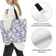 thumbnail image 3 of Disketp Lavender Flowers Bolsa Tote Estampada para Mujer, Bolso de Hombro y de Mano para Compras y Viajes, 3 of 8