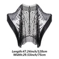 thumbnail image 3 of Women Evening Cape Soft Satin Evening Scarves Wedding Bridal Cape Shawl Wraps Sequin Evening Cape Gatsby Party Bridal Shawl For Evening Dresses, 3 of 7
