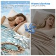 thumbnail image 2 of Teal Anchor Coastal Cooling Blanket,Lightweight Summer Throw Blanket with Double Sided Cold Effect,Nautical Summer Beach Starfish Botanical Picnic Blankets Bed Sheet for Hot Sleepers 30"x40", 2 of 8