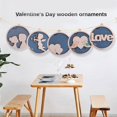 thumbnail image 3 of Valentine's Gift Valentine's Day Wooden Chip with Hole Heart Shaped Love Pattern Ornament for DIY Wood Pendant Couple Festival Gift Supplies Handmade Carfts, 3 of 19