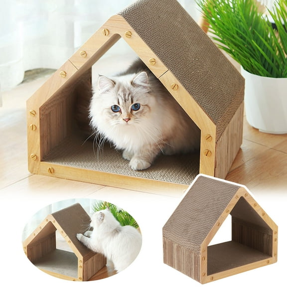 Pet Supplies Cat Scratcher Lounger Durable Reversible Scratch Pad Large Cardboard Scratcher for Indoor Cats Long Lasting Scratch Board Pad Comfortable Cat Lounging Solution