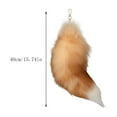 thumbnail image 3 of 3D Cute Tail Keychain Pendant Fashionable Hairy Animal Tail Key Ring Holder For Women Handbag Accessory Pompoms Decorative, 3 of 5
