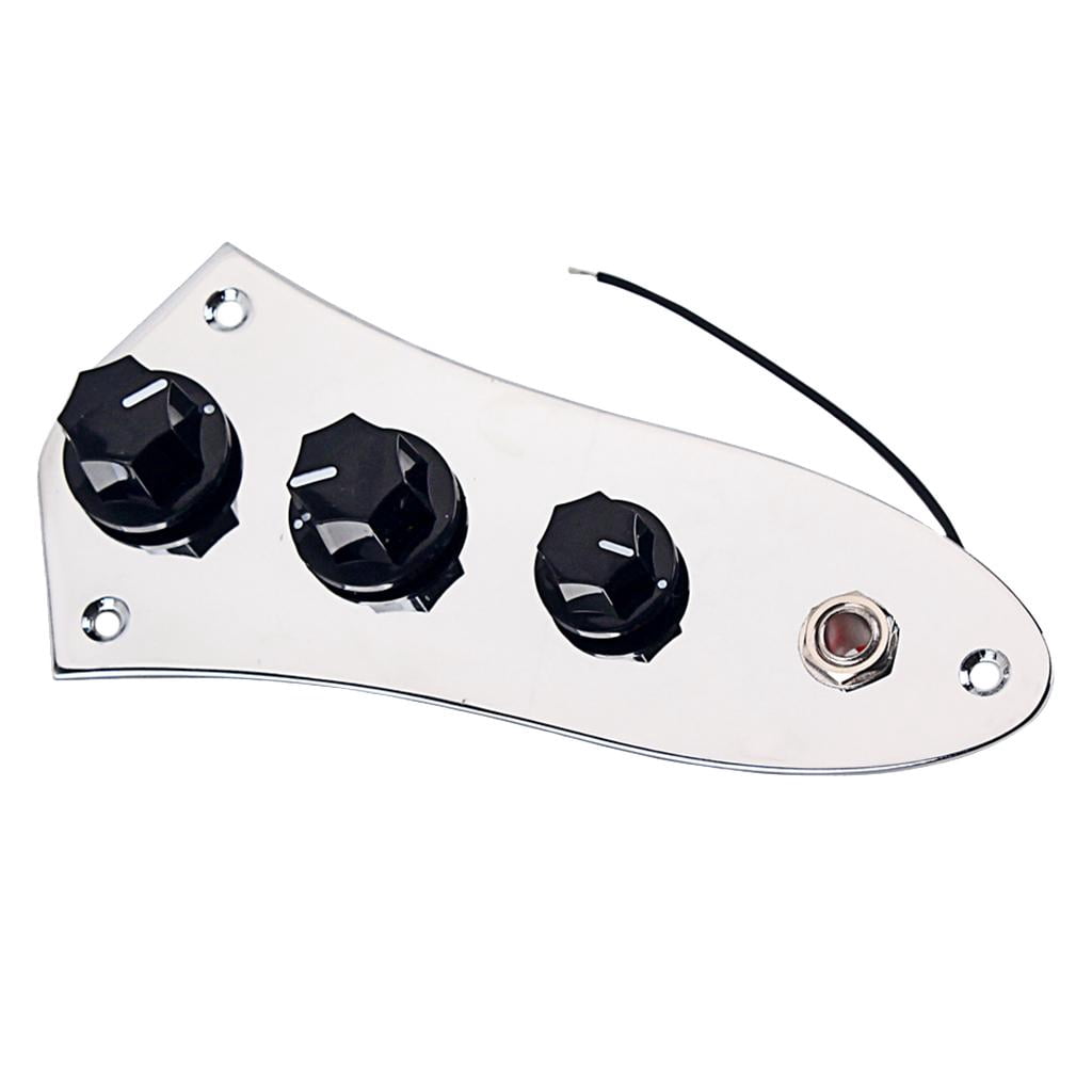 LeeQinersw Durable Prewired Fully Loaded Control Plate Switch for JB Jazz Bass Guitar Parts